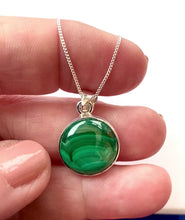 Load and play video in Gallery viewer, MALACHITE SILVER PENDANT
